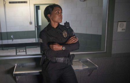 Angela Bassett as Athena in 9-1-1