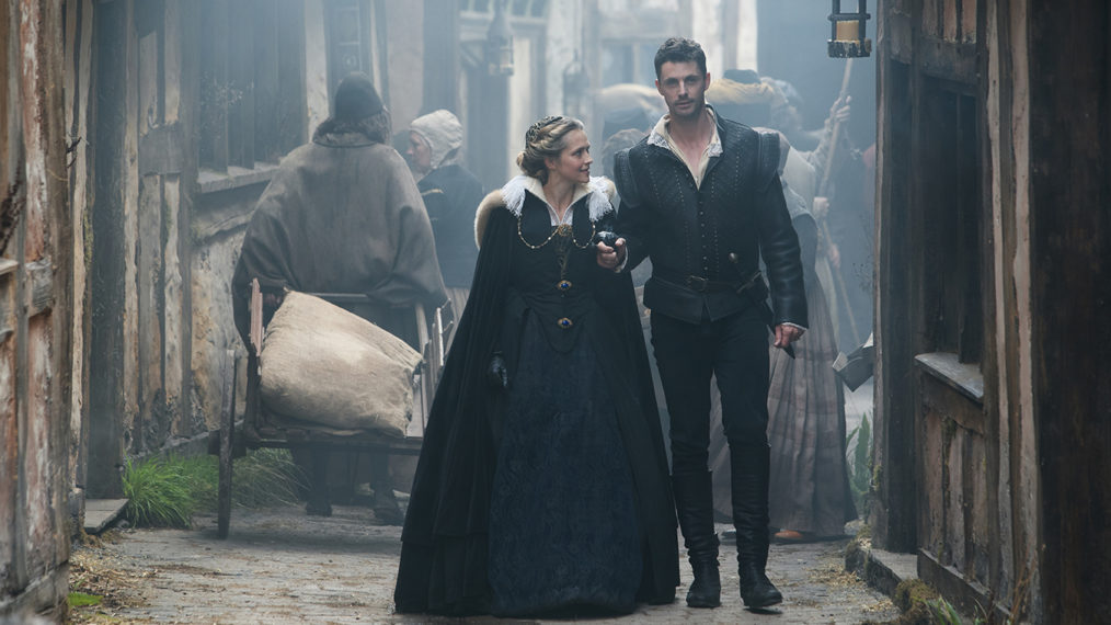 Teresa Palmer as Diana Bishop, Matthew Goode as Matthew Clairmont in A Discovery of Witches