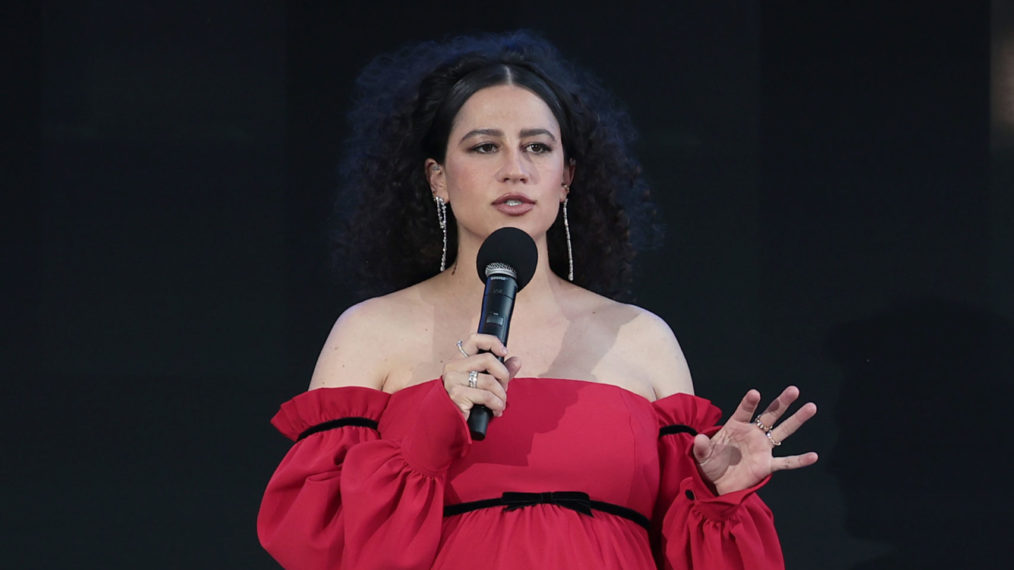 Ilana Glazer speaking at the 'False Positive' Premiere at the 2021 Tribeca Festival