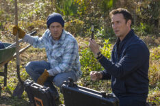 Christian Kane as Eliot, Noah Wyle as Harry in Leverage Redemption