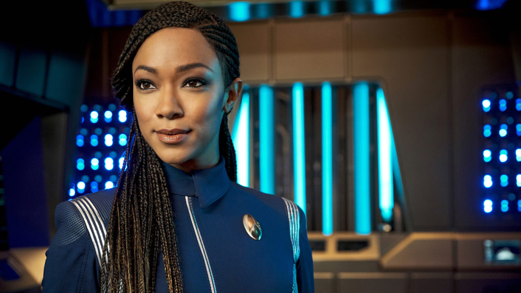 Sonequa Martin-Green as Captain Michael Burnham in Star Trek Discovery