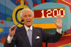 Bob Barker at the Plinko board on The Price is Right
