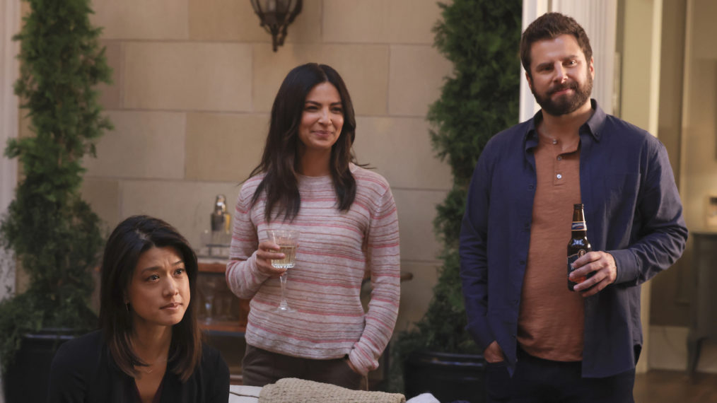 Grace Park, Floriana Lima, James Roday Rodriguez in A Million Little Things