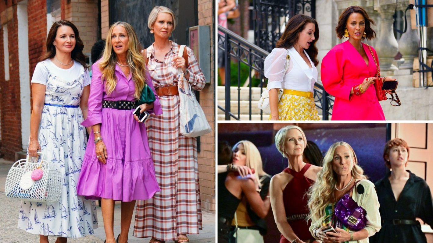 And just Like That Behind the Scenes Sarah Jessica Parker Nicole Ari Parker Kristin Davis Cynthia Nixon