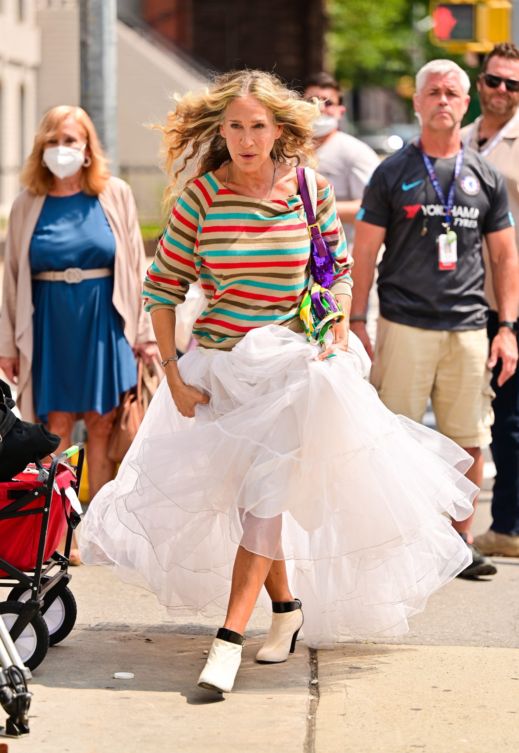 Sarah Jessica Parker seen on the set of And Just Like That Sarah