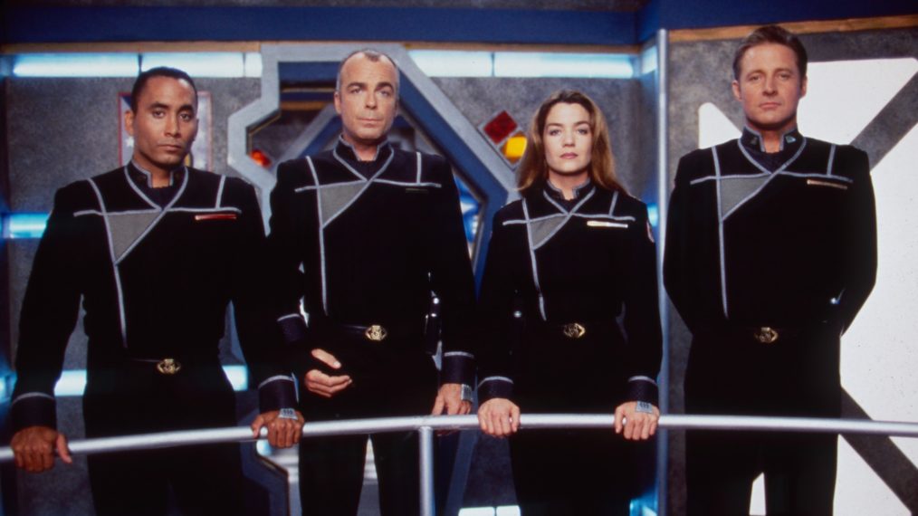 Richard Biggs, Jerry Doyle, Claudia Christian, Bruce Boxleitner in Babylon 5