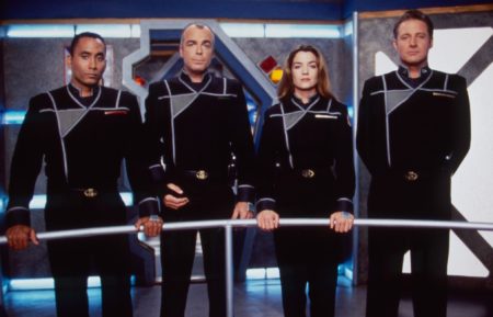 Richard Biggs, Jerry Doyle, Claudia Christian, Bruce Boxleitner in Babylon 5