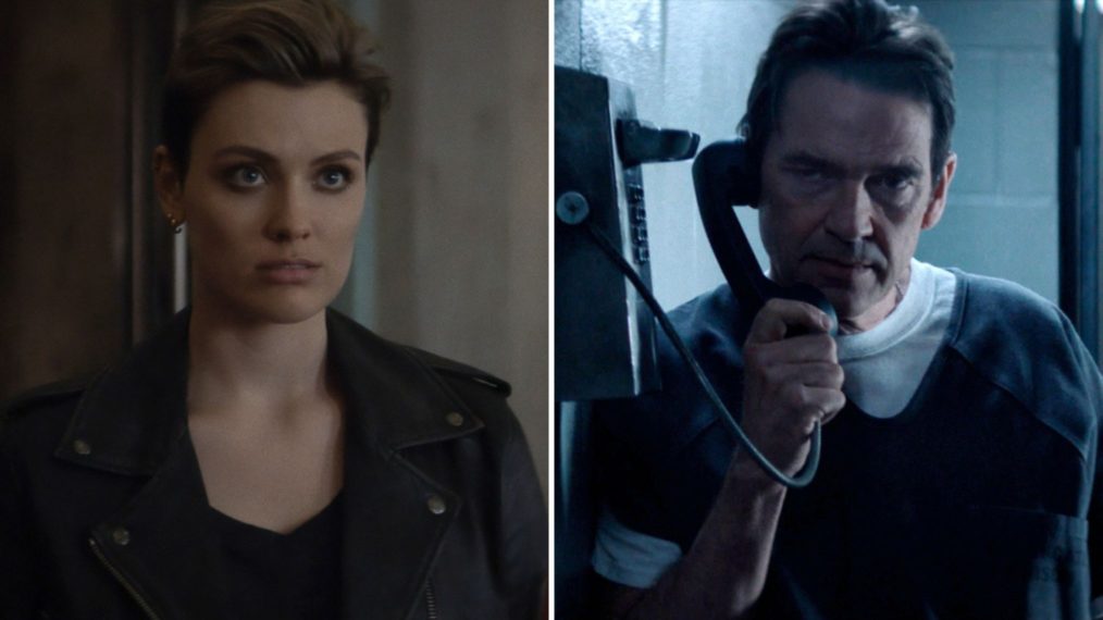 Wallis Day as Kate, Dougray Scott as Jacob in Batwoman