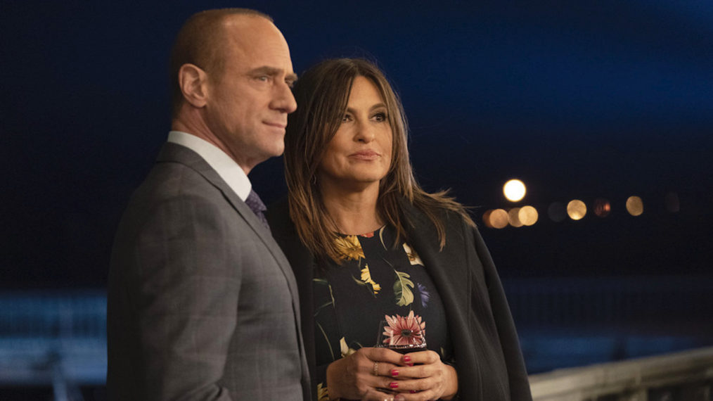 Christopher Meloni and Mariska Hargitay on Law & Order: SVU