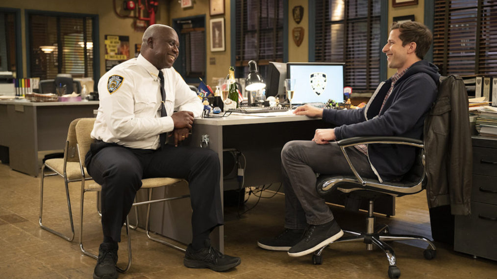 'Brooklyn Nine-Nine' Series Finale, NBC, Andre Braugher as Ray Holt, Andy Samberg as Jake Peralta