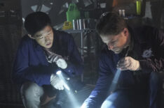 Jay Lee as Chris Park and Matt Lauria as Josh Folsom in CSI Vegas
