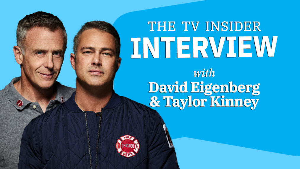 David Eigenberg and Taylor Kinney on Chicago Fire