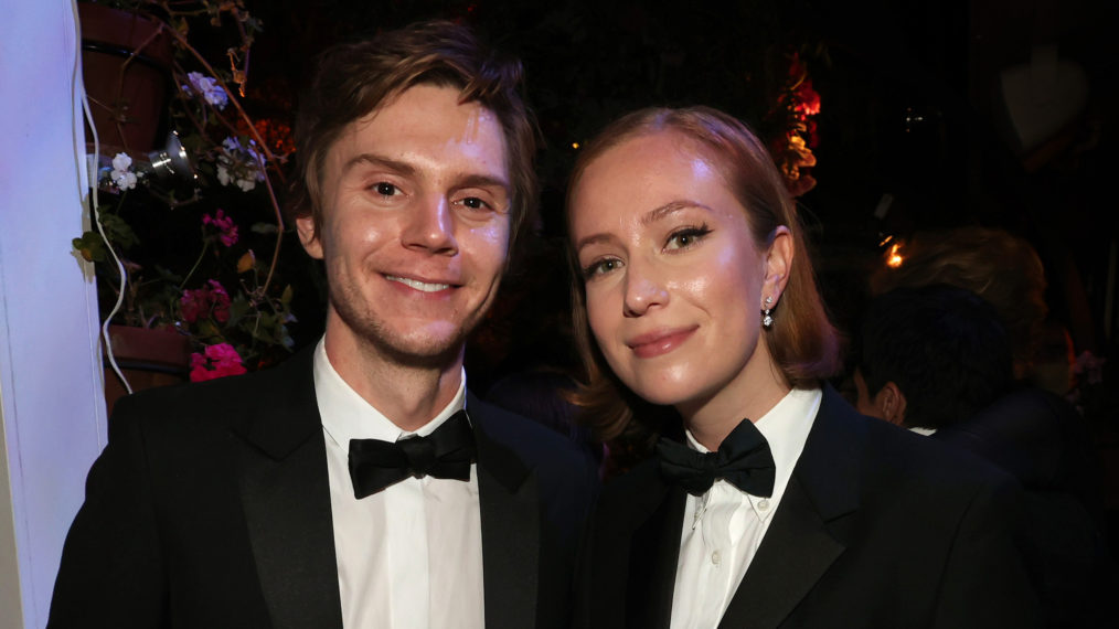 Evan Peters and Hannah Einbinder at the HBO Post Emmys Reception