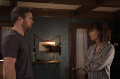 Patrick Brammall as Andy and Katja Herbers as Kristen in Evil - 'B Is for Brain'