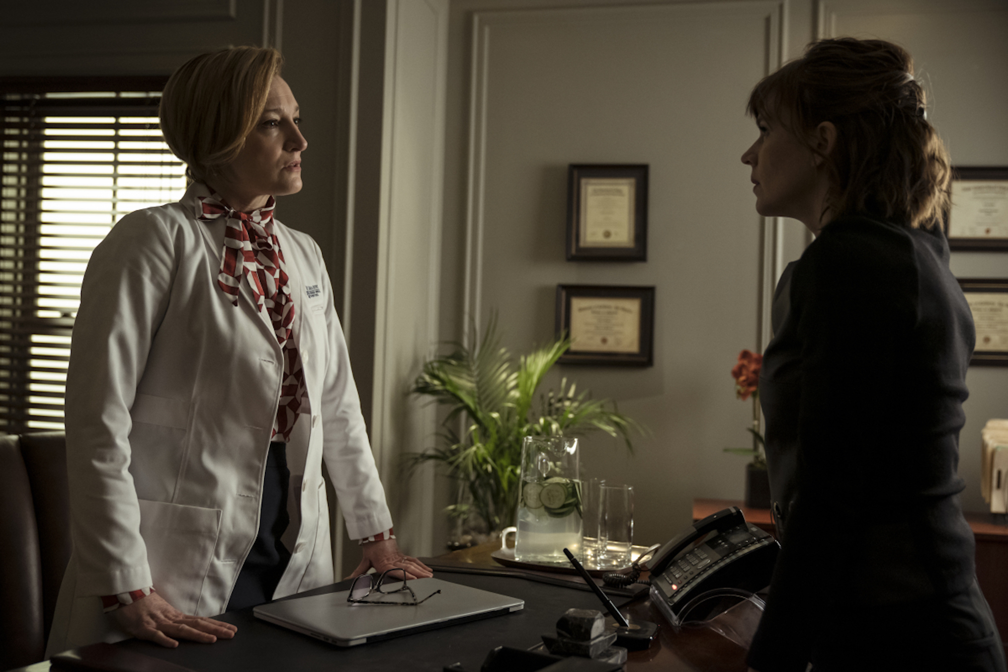 Francesca Faridany as Dr. Cara Autry, Katja Herbers as Kristen in Evil