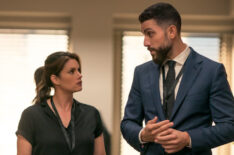 Missy Peregrym as Maggie and Zeeko Zaki as OA in FBI