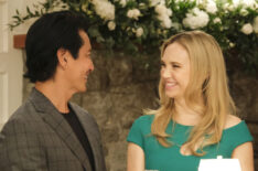 Will Yun Lee as Park and Fiona Gubelmann as Morgan in The Good Doctor