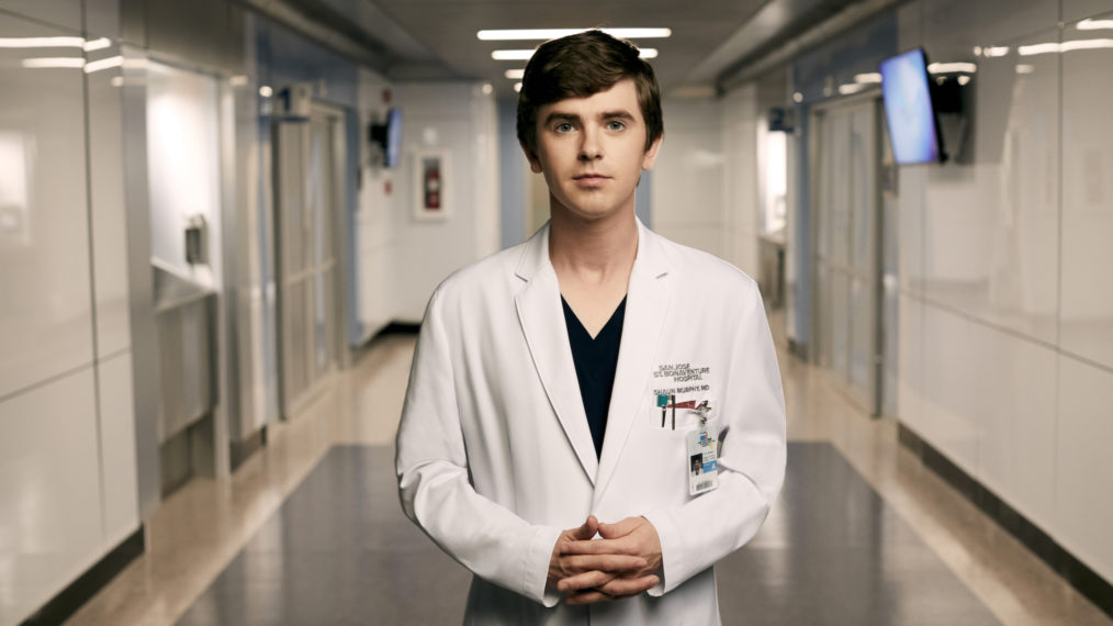 Freddie Highmore as Shaun Murphy in The Good Doctor