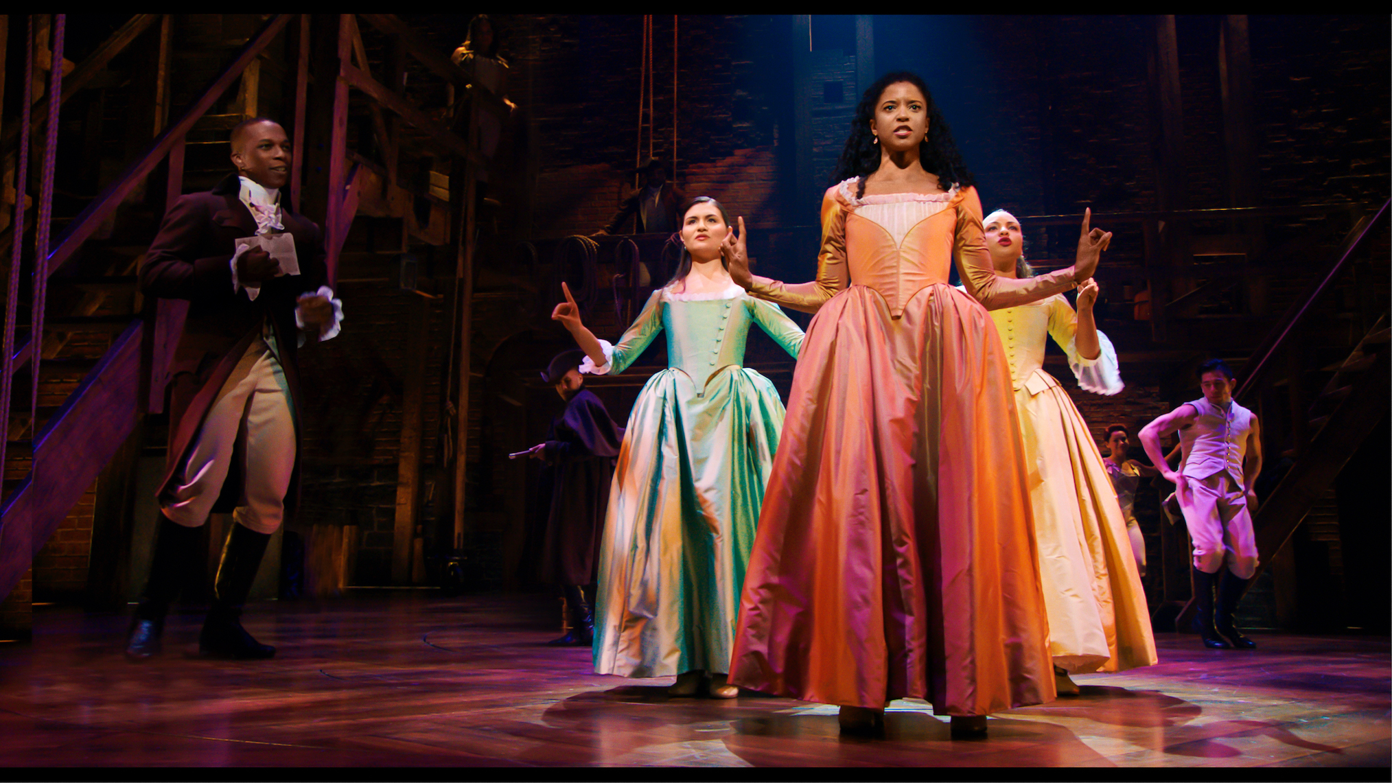 Phillipa Soo, Renée Elise Goldsberry, Jasmine Cephas Jones in Hamilton