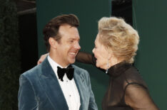 Jason Sudeikis and Jean Smart at the Emmys
