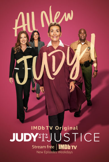 'Judy Justice,' IMDb TV Series, Judith Sheindlin, Sarah Rose, Whitney Kumar, Kevin Rasco