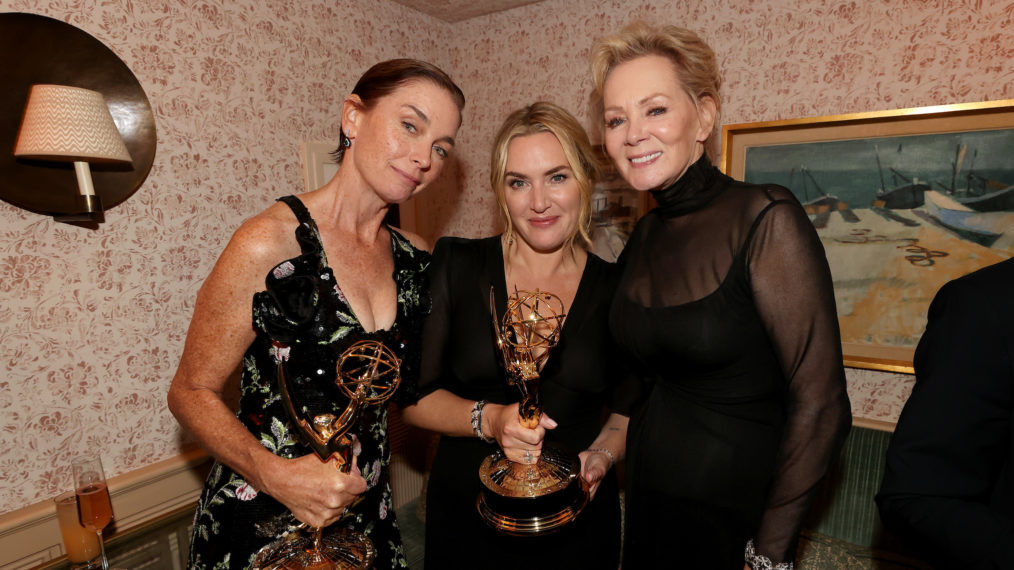Julianne Nicholson, Kate Winslet and Jean Smart at the HBO/ HBO Max Post Emmys Reception