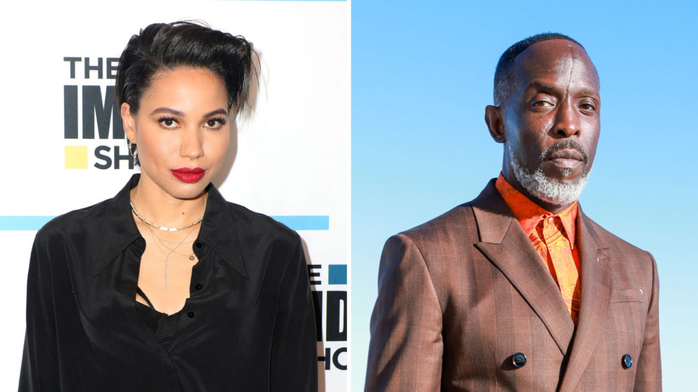 Jurnee Smollett and Michael K. Williams