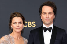 Keri Russell and Matthew Rhys at the 2021 Emmys