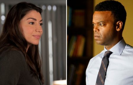 Jamie Gray Hyder as Kat, Demore Barnes as Garland in SVU