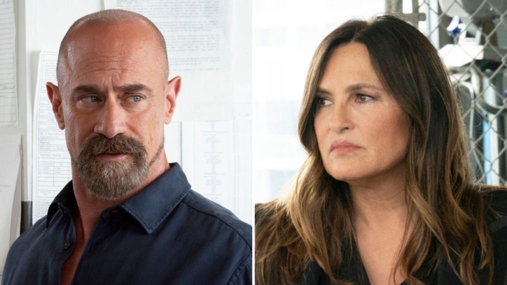 Christopher Meloni as Stabler, Mariska Hargitay as Benson in Law & Order SVU