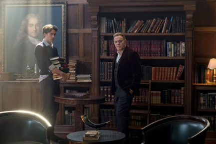 Ashley Zukerman as Robert Langdon, Eddie Izzard as Peter Solomon in Dan Brown's The Lost Symbol