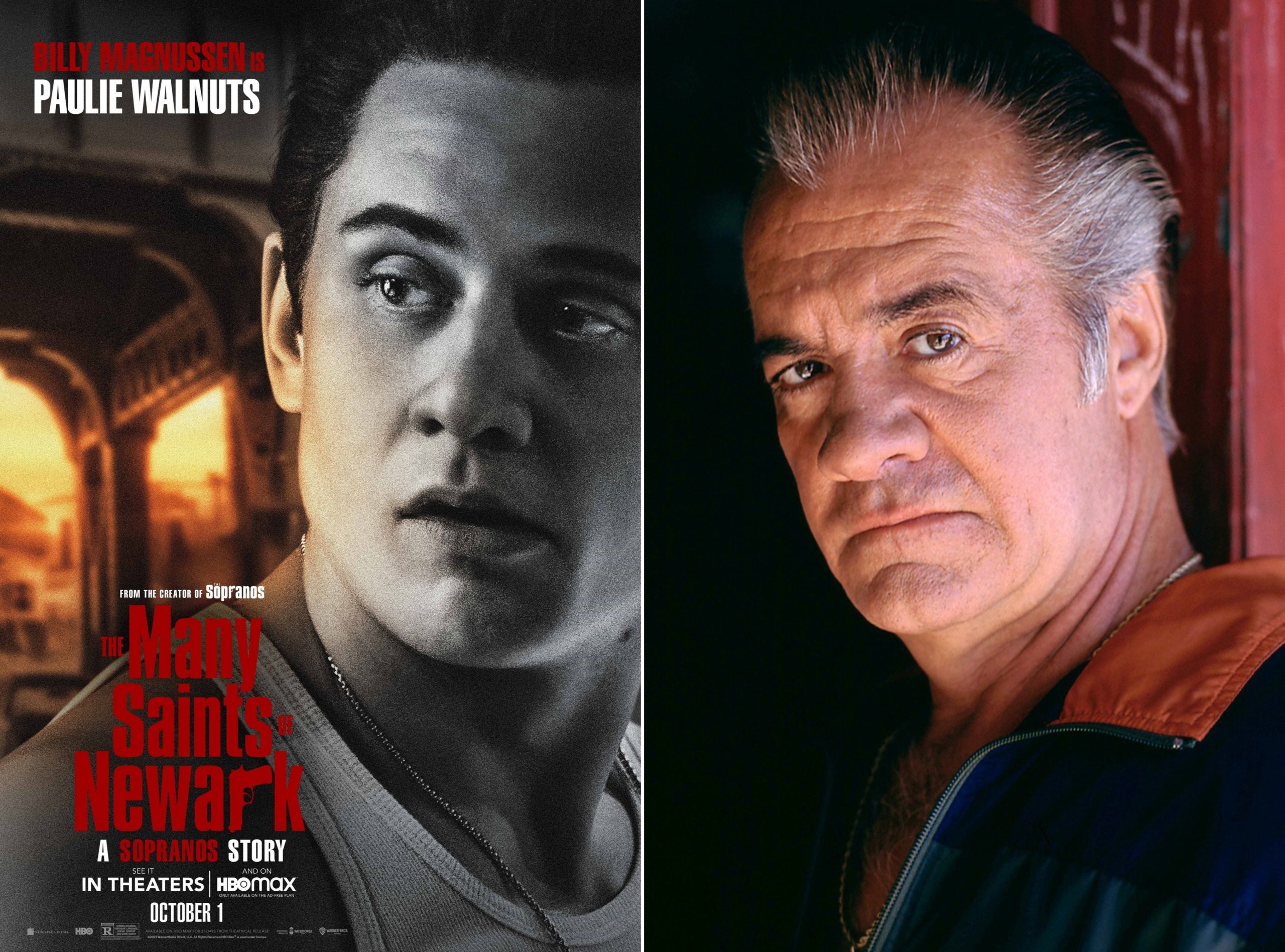 The Many Saints of Newark The Sopranos Billy Magnussen Tony Sirico Paulie Walnuts