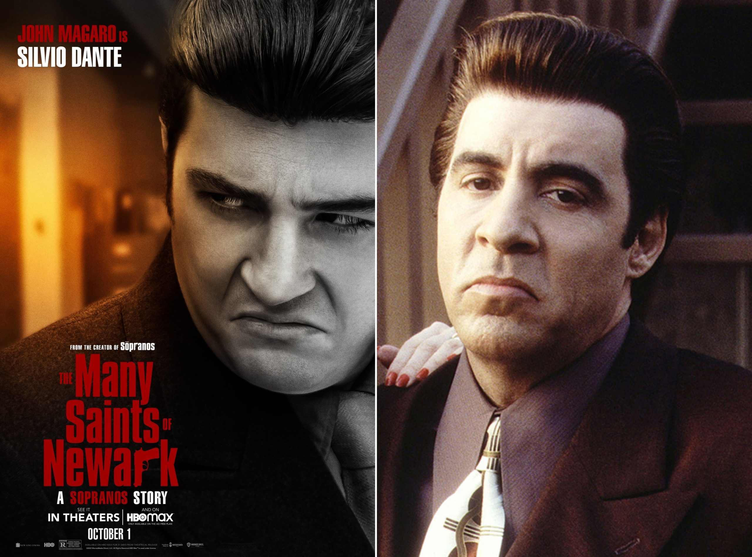 The Many Saints of Newark The Sopranos Silvio Dante John Magaro and Steven Van Zandt