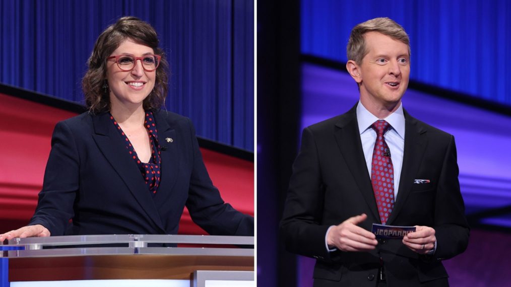Mayim Bialik, Ken Jennings in Jeopardy