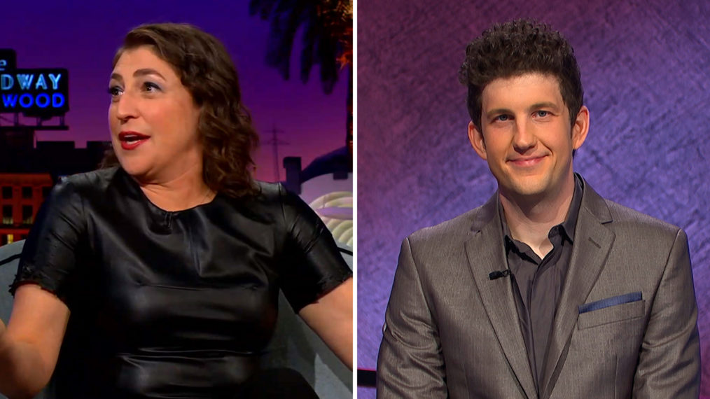 Mayim Bialik on Late Late Show and Matt Amodio on Jeopardy!