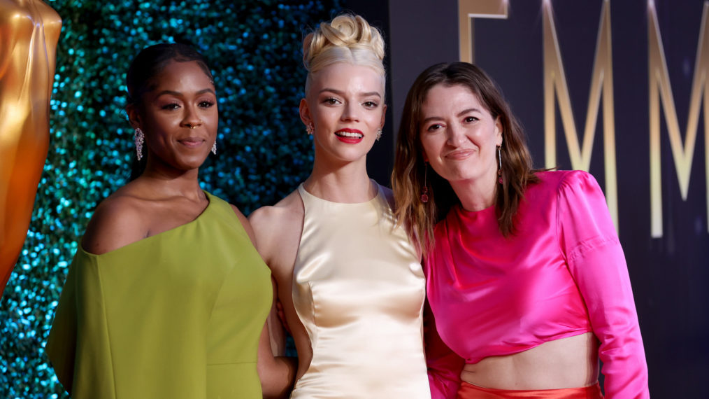 Moses Ingram, Anya Taylor-Joy, and Marielle Heller at the Emmys