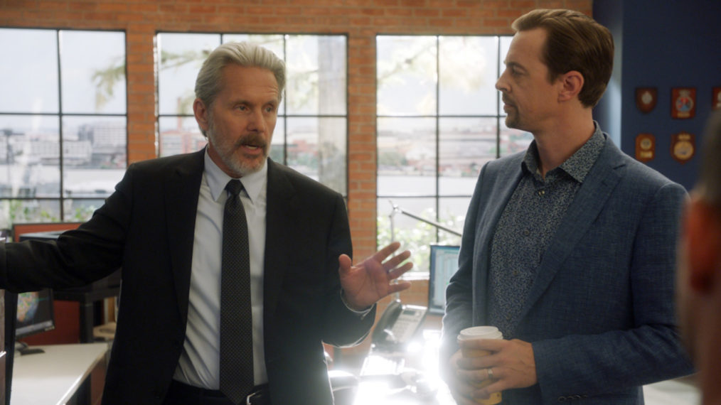Gary Cole as Parker, Sean Murray as McGee in NCIS - 'Nearly Departed'