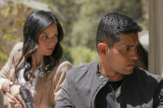 Katrina Law as Knight, Wilmer Valderrama as Torres in NCIS