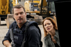 Chris O'Donnell as Callen, Elizabeth Bogush as Joelle in NCIS: Los Angeles - 'Subject 17'