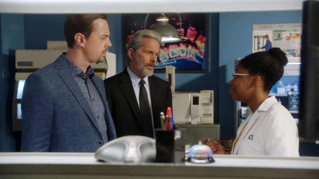 Sean Murray as McGee, Gary Cole as Parker, Diona Reasonover as Kasie in NCIS