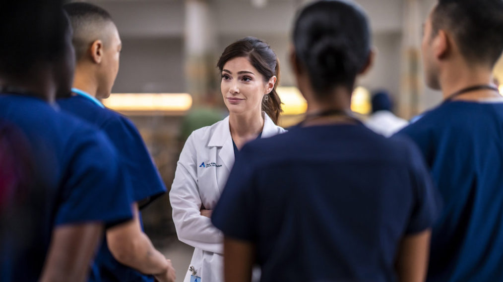 Janet Montgomery as Dr. Lauren Bloom in New Amsterdam