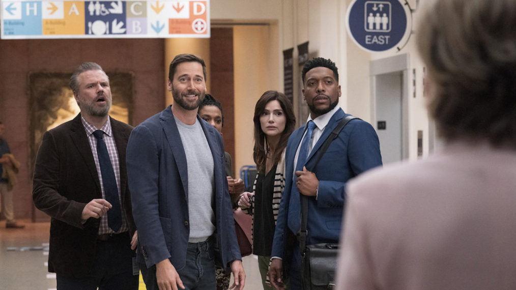 Tyler Labine, Ryan Eggold, Freema Agyeman in New Amsterdam