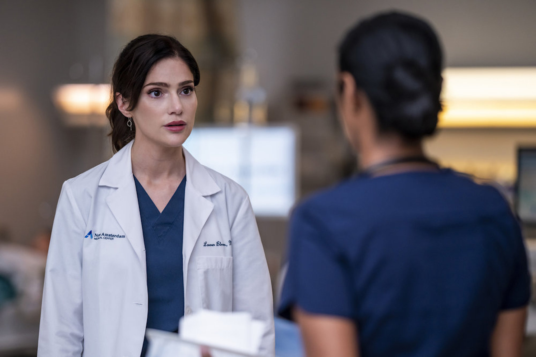 Janet Montgomery as Dr. Lauren Bloom in New Amsterdam