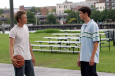 Chad Michael Murray and James Lafferty in One Tree Hill