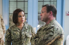 Toni Trucks as Davis, Judd Lormand as Blackburn in SEAL Team