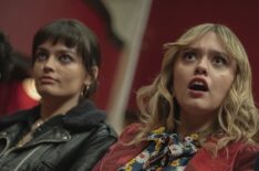 Emma Mackey and Aimee Lou Wood in Sex Education - Season 3