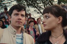 Asa Butterfield and Emma Mackey as Otis and Maeve in Sex Education - Season 3