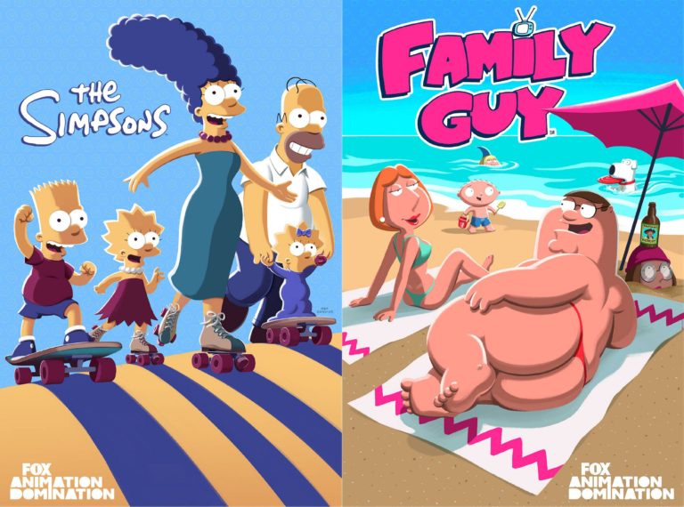 The Simpsons and Family Guy Key Art Fox 2021