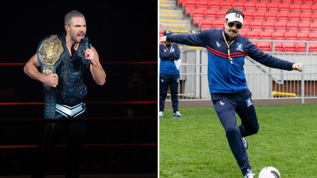 Stephen Amell in Heels, Jason Sudeikis in Ted Lasso