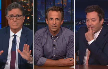 Stephen Colbert, Seth Meyers, Jimmy Fallon